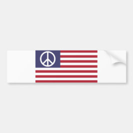 Pegatina Para Coche Bandera de Paz de Estados Unidos