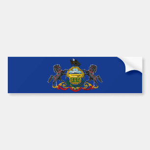 Pegatina Para Coche Bandera de Pensilvania