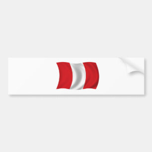 Pegatina Para Coche Bandera de Perú