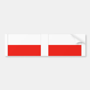 Pegatina Para Coche Bandera de Polonia