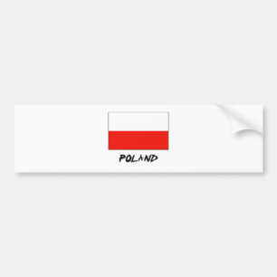 Pegatina Para Coche Bandera de Polonia