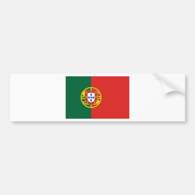 Pegatina Para Coche Bandera de Portugal (Frente)