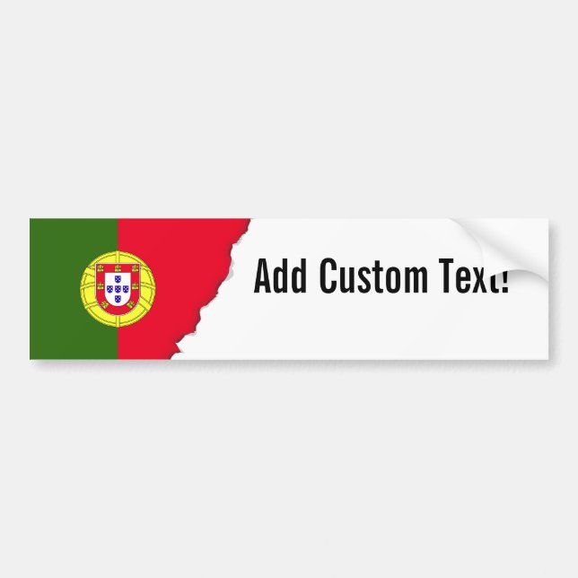 Pegatina Para Coche Bandera de Portugal (Frente)