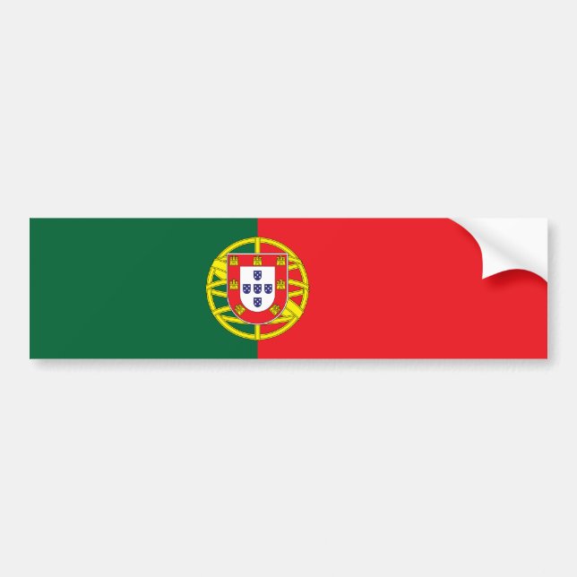 Pegatina Para Coche Bandera de Portugal (Frente)