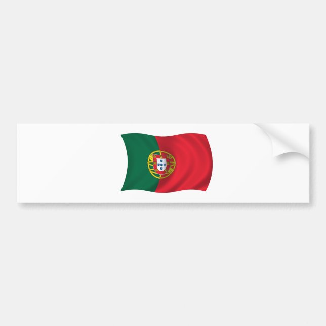 Pegatina Para Coche Bandera de portugal (Frente)
