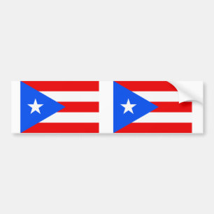 Pegatina Para Coche Bandera de Puerto Rico