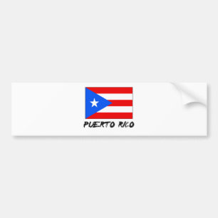 Pegatina Para Coche Bandera de Puerto Rico