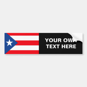 Pegatina Para Coche Bandera de Puerto Rico