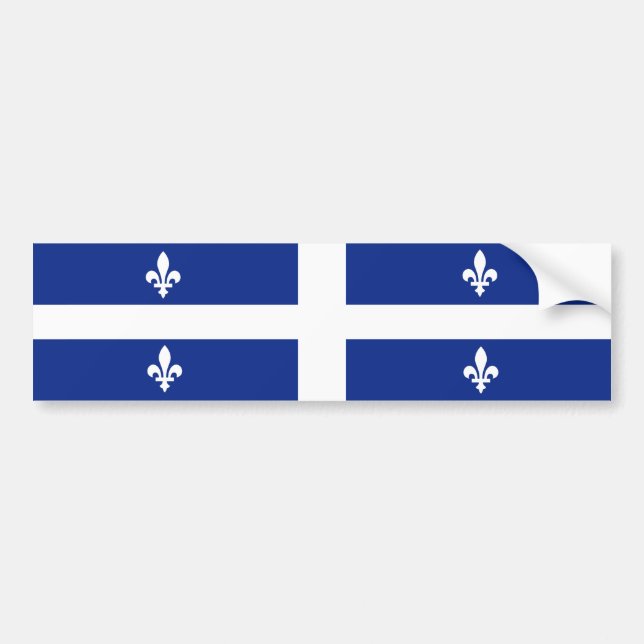 Pegatina Para Coche Bandera de Quebec (Frente)