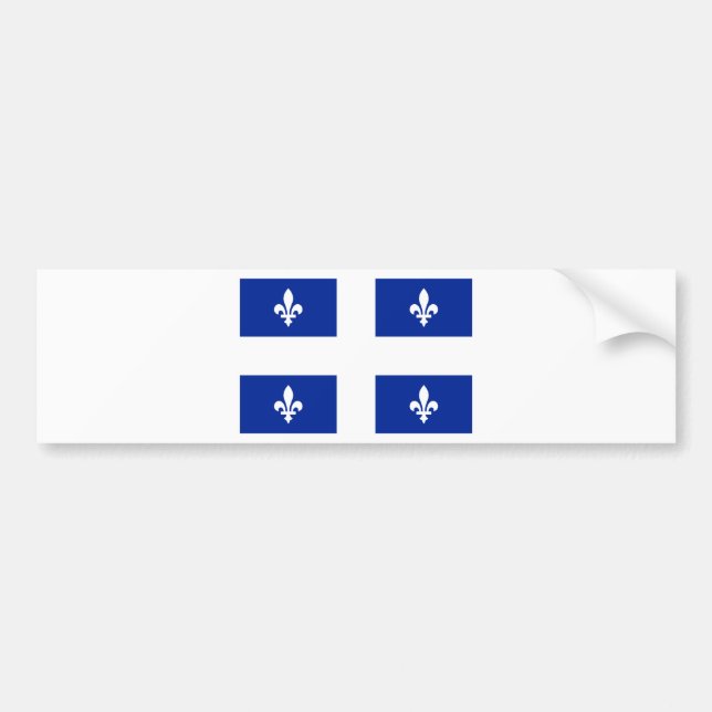 Pegatina Para Coche Bandera de Quebec (Frente)