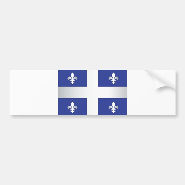 Pegatina Para Coche Bandera de Quebec (Frente)