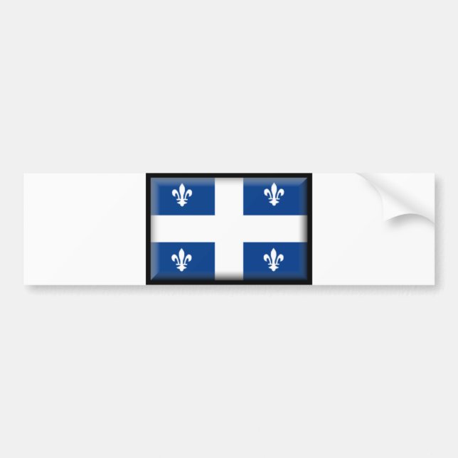 Pegatina Para Coche Bandera de Québec (Frente)
