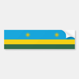 Pegatina Para Coche Bandera de Ruanda (Ruanda) (país africano)