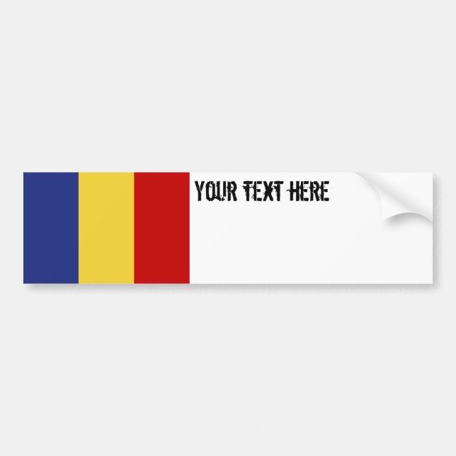Pegatina Para Coche Bandera de Rumania (Frente)