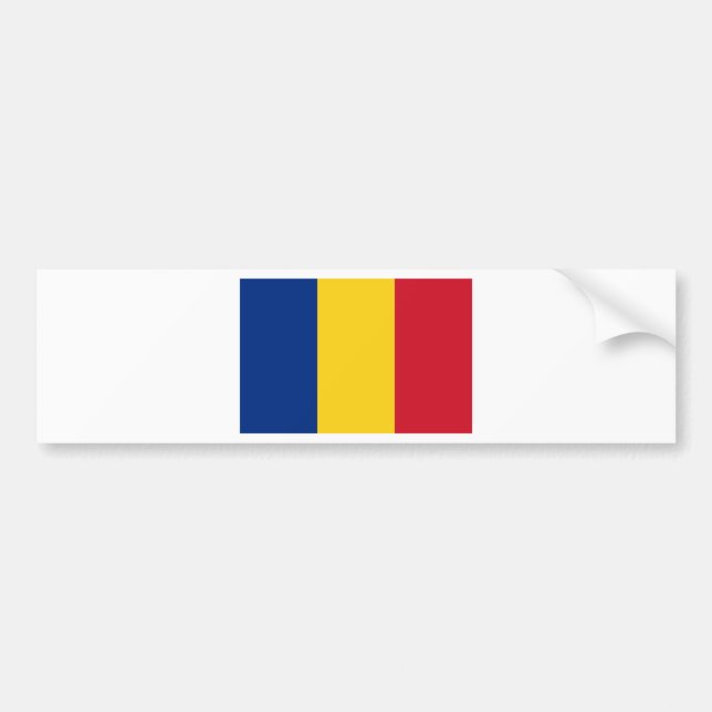 Pegatina Para Coche Bandera de Rumania (Frente)