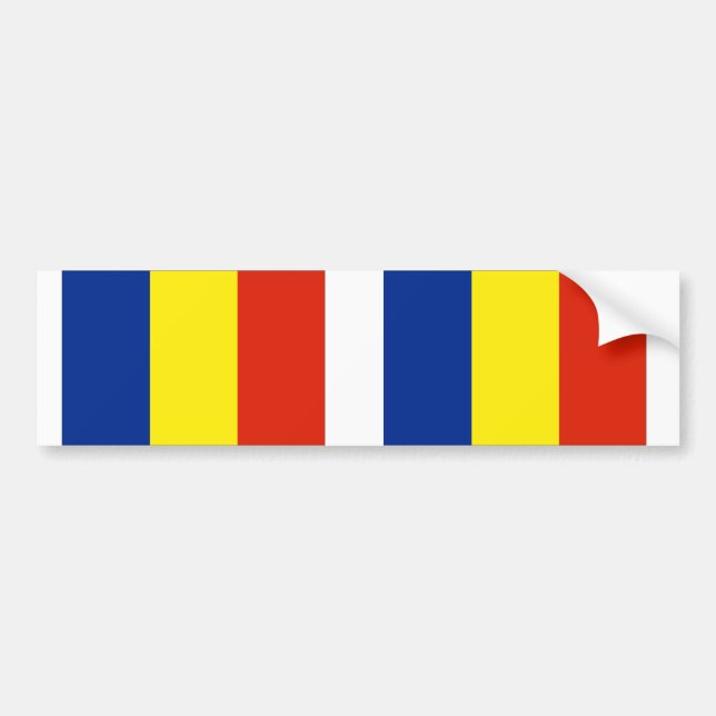 Pegatina Para Coche Bandera de Rumania (Frente)