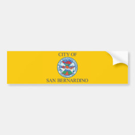 Pegatina Para Coche Bandera de San Bernardino (California)