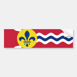 Pegatina Para Coche Bandera de San Luis, Misuri
