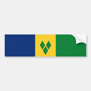 Pegatina Para Coche Bandera de San Vicente