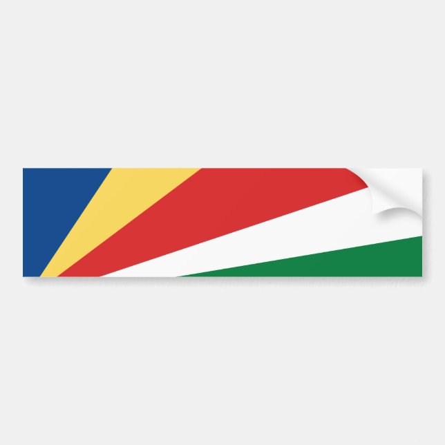 Pegatina Para Coche Bandera de Seychelles (Frente)