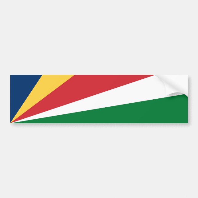 Pegatina Para Coche Bandera de Seychelles (Frente)