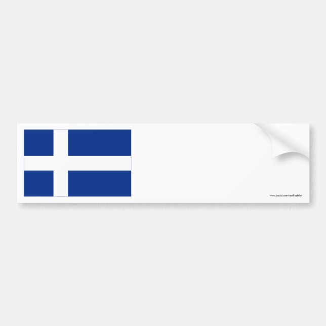 Pegatina Para Coche Bandera de Shetland (Frente)