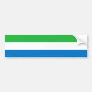 Pegatina Para Coche Bandera de Sierra Leona