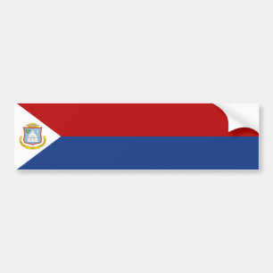 Pegatina Para Coche Bandera de Sint Maarten