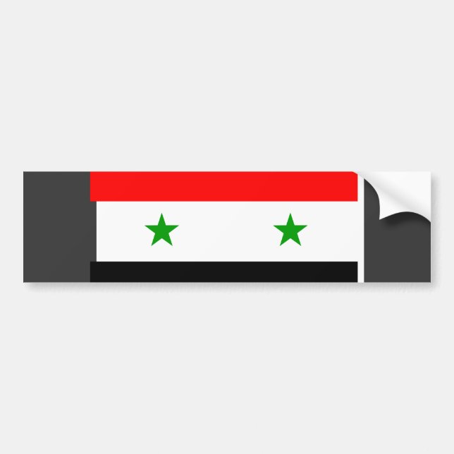 Pegatina Para Coche Bandera de Siria (Frente)