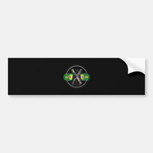 Pegatina Para Coche Bandera de Skateboard de la Generación X de 1975 h