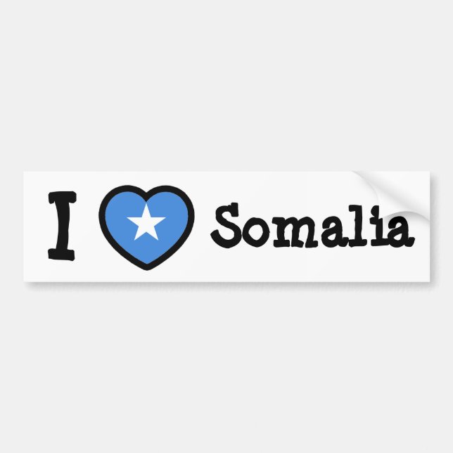 Pegatina Para Coche Bandera de Somalia (Frente)