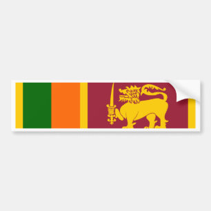 Pegatina Para Coche Bandera de Sri Lanka