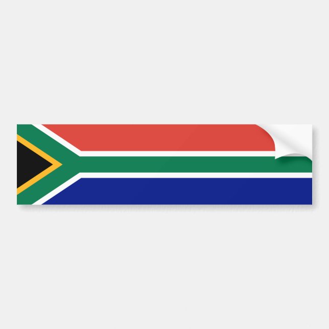 Pegatina Para Coche Bandera de Sudáfrica (Frente)