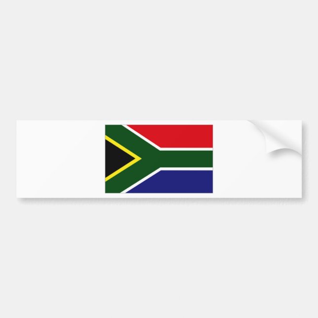 Pegatina Para Coche Bandera de Sudáfrica (Frente)