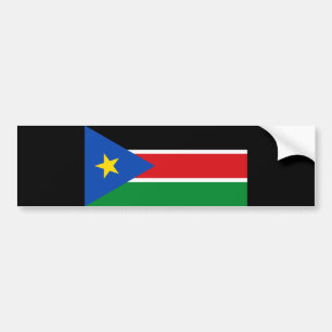 Pegatina Para Coche Bandera de Sudán del Sur (África)