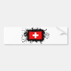 Pegatina Para Coche Bandera de Suiza