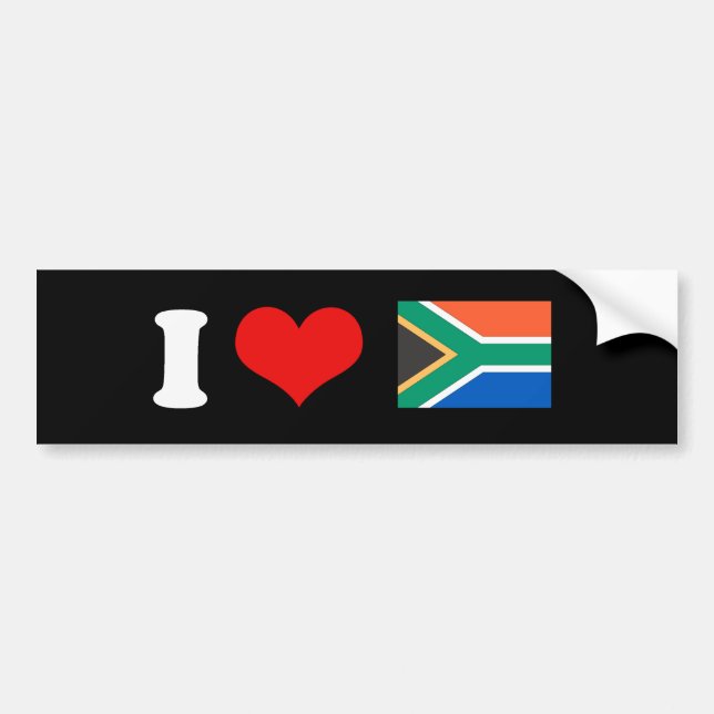 Pegatina Para Coche Bandera de Suráfrica (Frente)