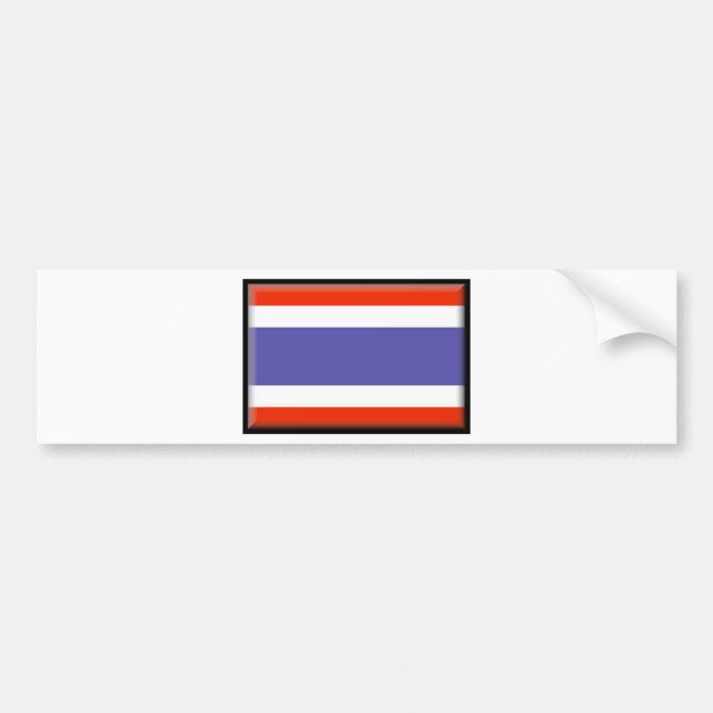 Pegatina Para Coche Bandera de Tailandia (Frente)