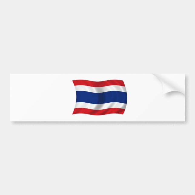 Pegatina Para Coche Bandera de Tailandia (Frente)