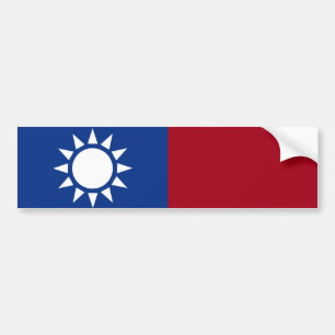 Pegatina Para Coche Bandera de Taiwán la República de China