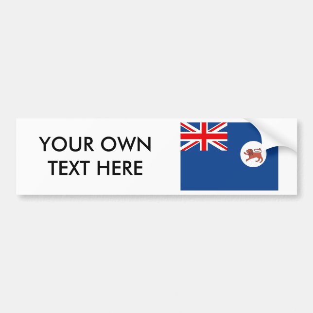 Pegatina Para Coche Bandera de Tasmania (Frente)