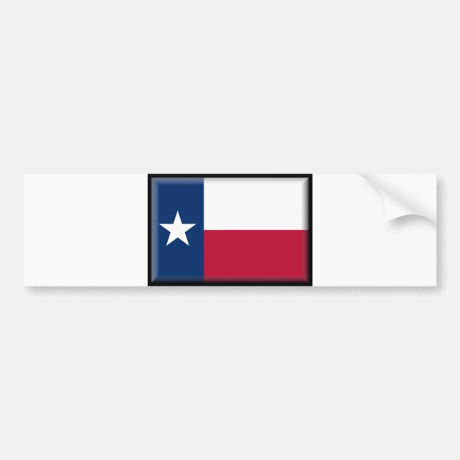 Pegatina Para Coche Bandera de Tejas (Frente)