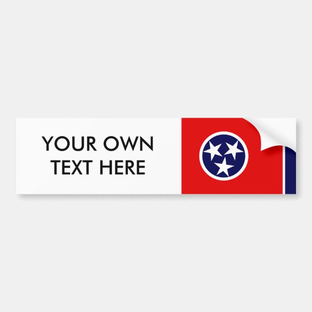 Pegatina Para Coche Bandera de TENNESSEE (Frente)