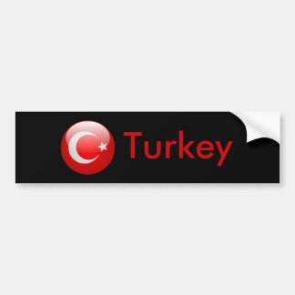 Pegatina Para Coche Bandera de Turquía