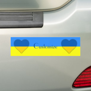 Pegatina Para Coche Bandera de Ucrania azul Thunder_Cove