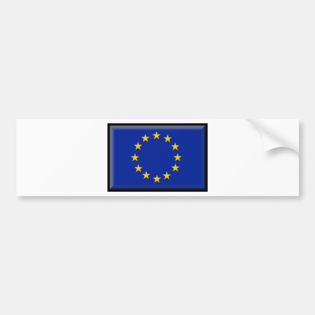 Pegatina Para Coche Bandera de unión europea (Frente)