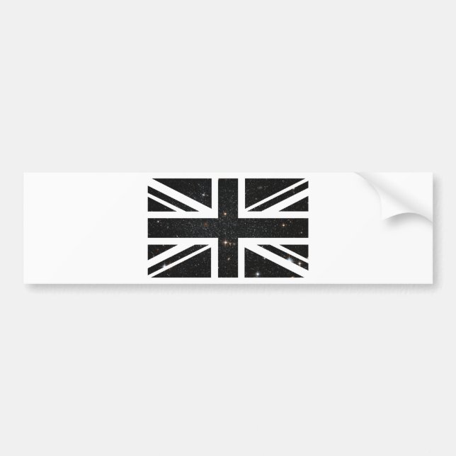Pegatina Para Coche Bandera de Union Jack Británicos (Reino Unido) del (Frente)