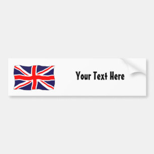 Pegatina Para Coche ¡Bandera de Union Jack - personalizable con su