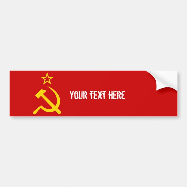 Pegatina Para Coche Bandera de Unión Soviética (Frente)