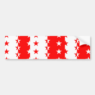 Pegatina Para Coche Bandera de Valais, Suiza